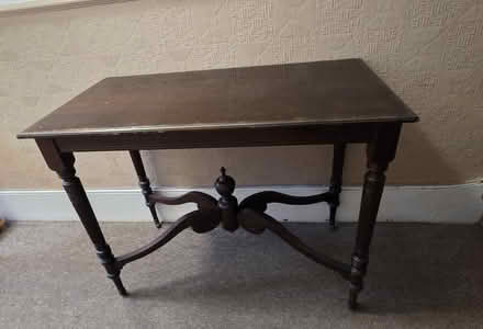 Photo of free Small wood table on wheels (Gospel Oak NW3) #1