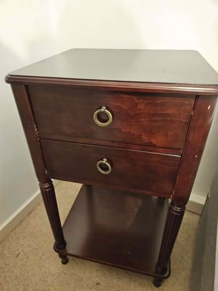 Photo of free Side table mahogany finish (Greenwich SE10) #1