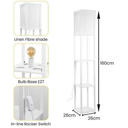 Photo of free Wood floor lamp (Off EC2A) #2