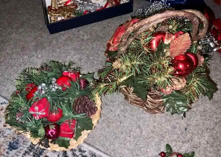 Photo of free Vintage Christmas Decorations…2 Baskets. (Kendal LA9) #2