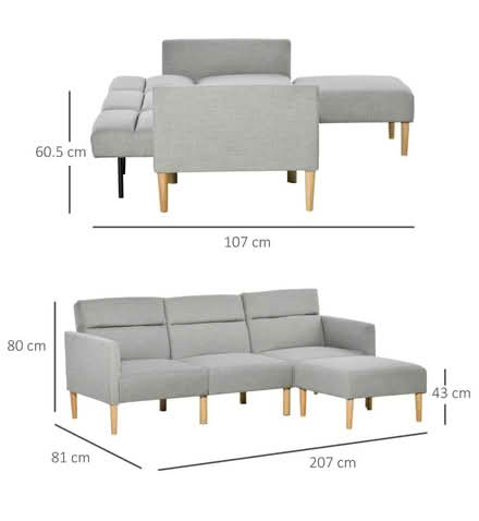 Photo of free Sofa bed, grey (Brownswood Park N4) #1