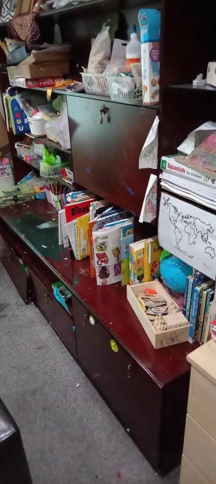 Photo of free Wooden Wall unit (Kingswood. BS15.) #1