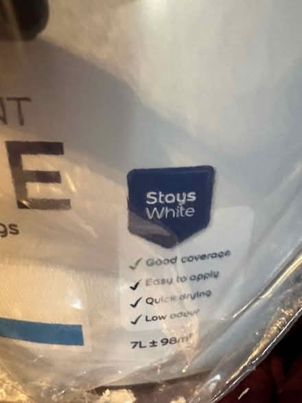 Photo of free OPEN tub of dulux (South Stifford RM16) #2