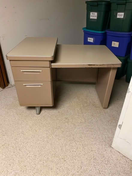 Photo of free Heavy, Metal Desk (Green Brook, south of Rt 22) #2