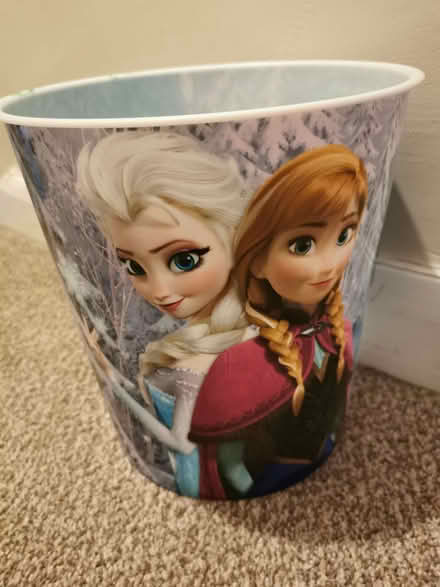 Photo of free Frozen plastic waste paper bin (Bathwick) (North Road) #3