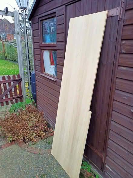Photo of free Piece of MDF with a wooden veneer on either side. (Woodbridge Hill GU1) #1