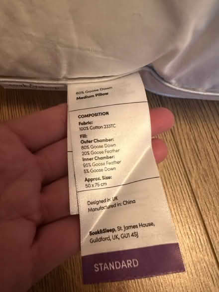 Photo of free 2 pillows (hardly used) (Carnforth LA5) #4