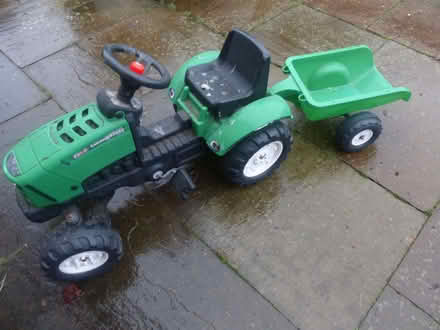 Photo of free Mini Tractor + trailer for toddlers (Glenquey Resevoir FK14) #1