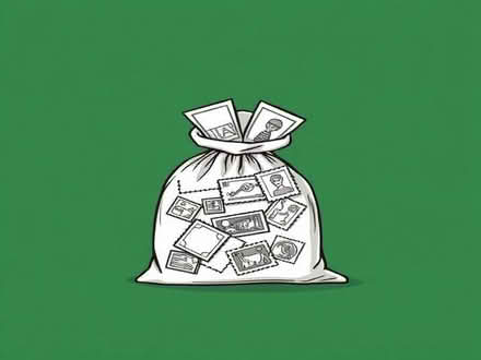 Photo of free Bag of used stamps (Abraham Heights LA1) #1