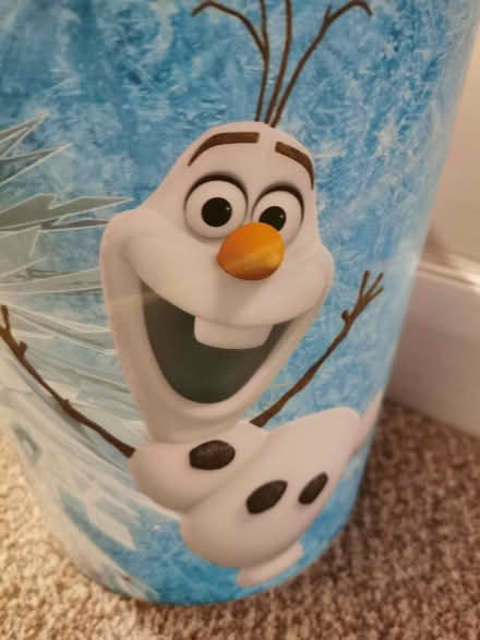 Photo of free Frozen plastic waste paper bin (Bathwick) (North Road) #1