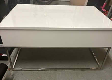 Photo of free White Coffee Table (inc storage) (Braintree CM7) #1