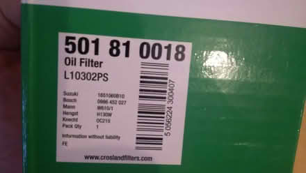 Photo of free crosland oil filter (Highbridge TA9) #1