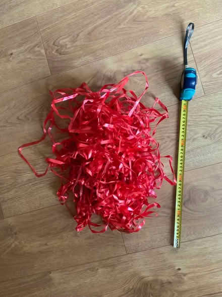 Photo of free Bundle of red ribbon (Riseley, Bedford) #1