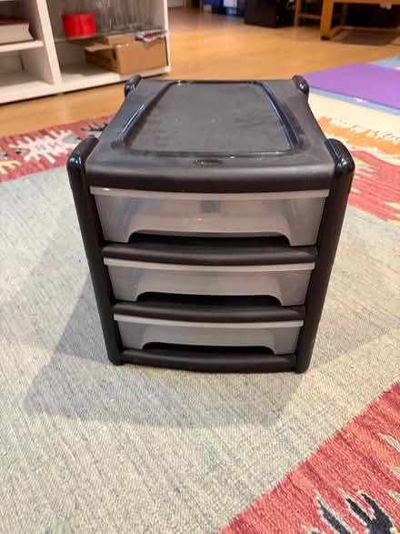 Photo of free Plastic three drawer unit in good condition (Cutteslowe OX2) #1