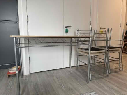 Photo of free Dining table with 4 dining chairs (Thamesmead SE2) #1