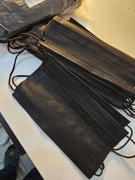Photo of free 60 black face masks (NW9) #2