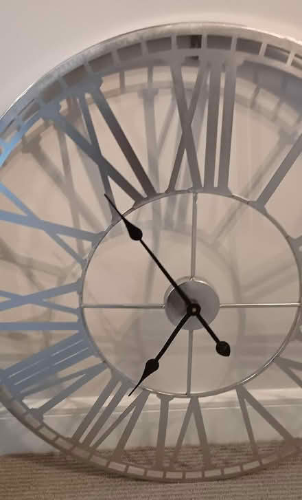 Photo of free Silver clock but needs new mechanism and hands (Hough CW2) #1