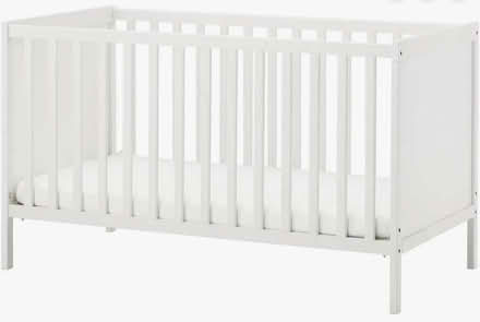 Photo of free Ikea Children's Cot Bed (Sundvik) + Mattress with fire label (Little Heath RG31) #1