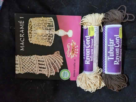 Photo of free Macrame book and cord (Halton LA2) #1