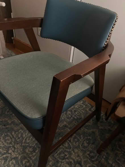 Photo of free Wood and leather armchairs (WDC NE) #3