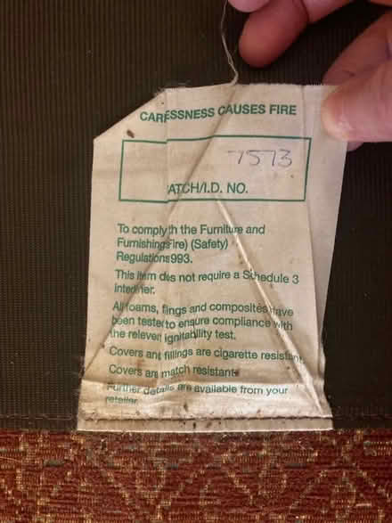 Photo of free Red two seater sofa (Seaford BN25) #3