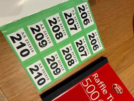 Photo of free Two books of raffle tickets (Homerton E5) #2