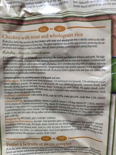 Photo of free Puppy dry food (Beeston, NG9) #3