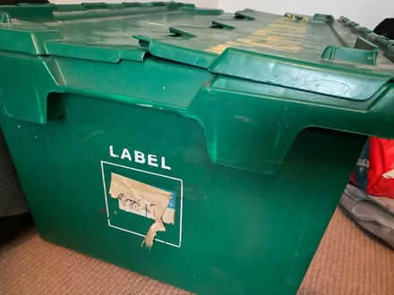 Photo of free Green plastic storage crate (Bedford Avenue Barnet EN5) #2