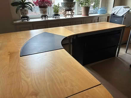 Photo of free IKEA 63" WOOD DESK w/ EXTENSION (UES, 69 St bet 2nd and 1st Ave) #3