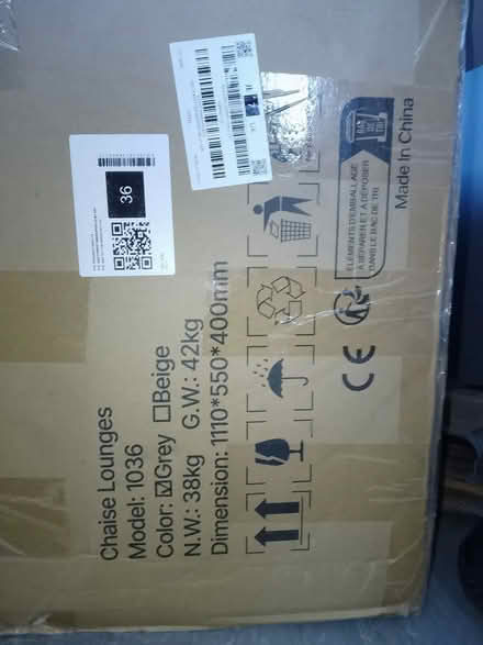 Photo of free new boxed armchair and footstool (Chalfont St Giles HP8) #1