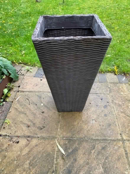 Photo of free Basket weave style tall planter (Benslow SG4) #1