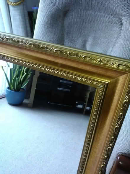Photo of free large gold ornate wall mirror (Heacham PE31) #2