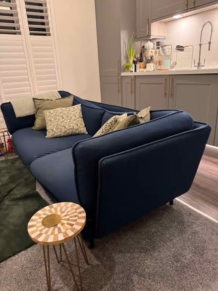 Photo of free Royal blue 3 seater couch (L17) #4