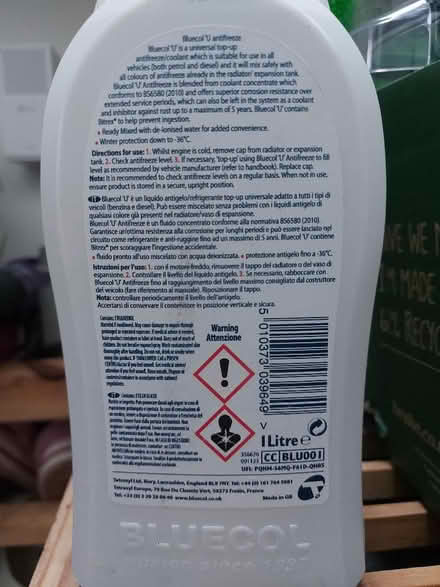 Photo of free Car anti freeze (Presteigne LD8) #2