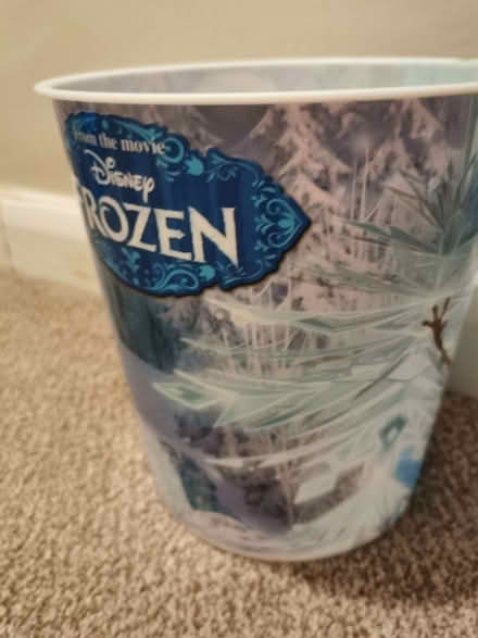 Photo of free Frozen plastic waste paper bin (Bathwick) (North Road) #2
