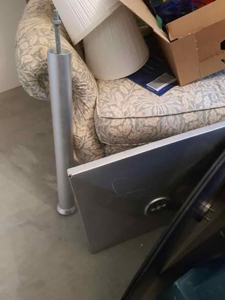 Photo of free Black glass folding dining table (Stroud central) #2