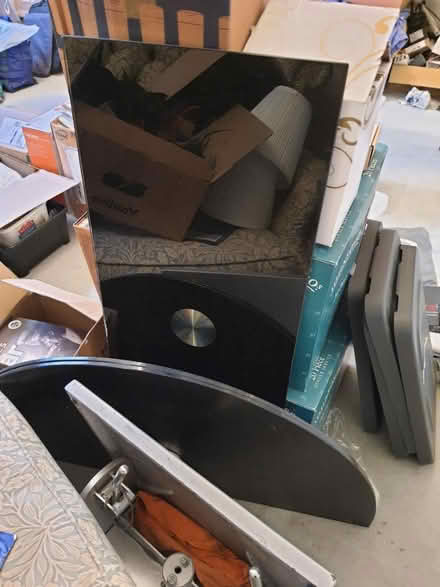 Photo of free Black glass folding dining table (Stroud central) #1