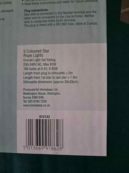 Photo of free outside star lights (Hadleigh/Benfleet) #2