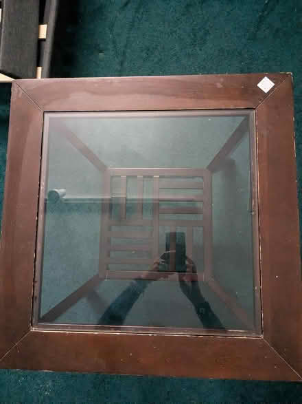 Photo of free Wood and glass side table (east side near Ellison Park) #3