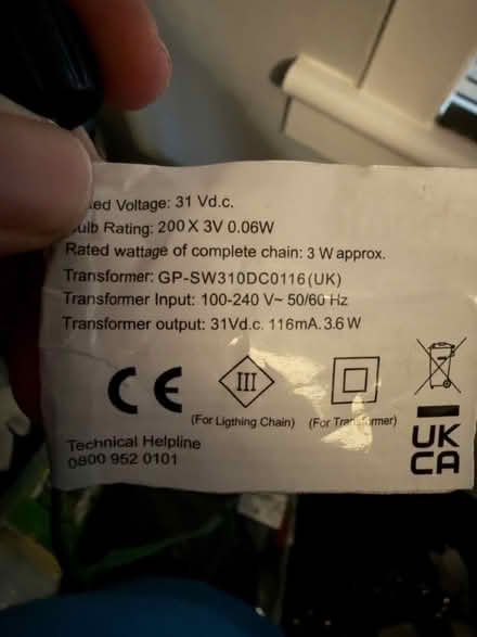 Photo of Christmas tree plug (Macmerry EH33) #1