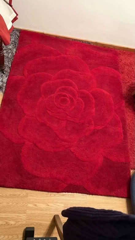 Photo of free Red petal rug (Springbank, GL51) #1