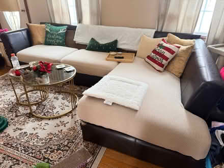 Photo of free Two Piece Large Sectional (Near SUNY Cortland/waterworks) #3