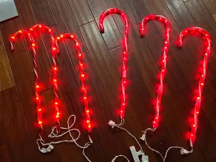 Photo of free Outdoor light up candy canes (Sunnyvale - Ponderosa Park) #1