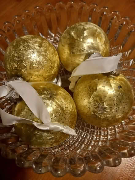 Photo of free Christmas baubles. (Watton at Stone SG14) #1