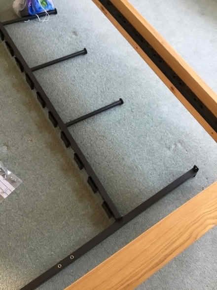 Photo of free Benson wood framed double bed (Formby) #2