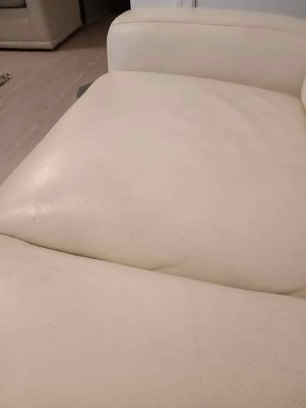 Photo of free 3 seater sofa leather cream (Chelmsford CM1) #4