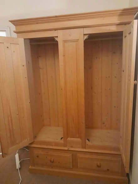 Photo of free Pine double wardrobe (Endcliffe S11) #1
