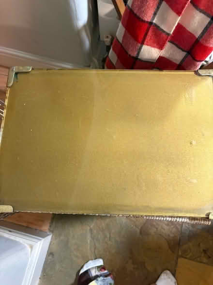 Photo of free Lloyd loom style laundry basket glass top (Milford DE56) #3