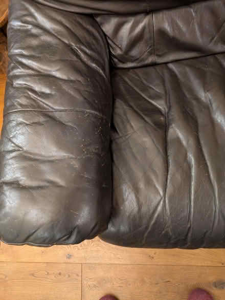 Photo of free Large single leather dark brown chair (Two Dales DE4) #2