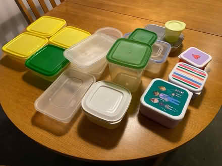 Photo of free Tupperware type plastic food storage boxes (Stalybridge SK15) #1